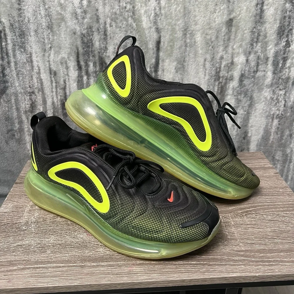 Nike Air Max 720 Neon Collection Volt Green Black Men's Size‎ 11.5 A02924-008